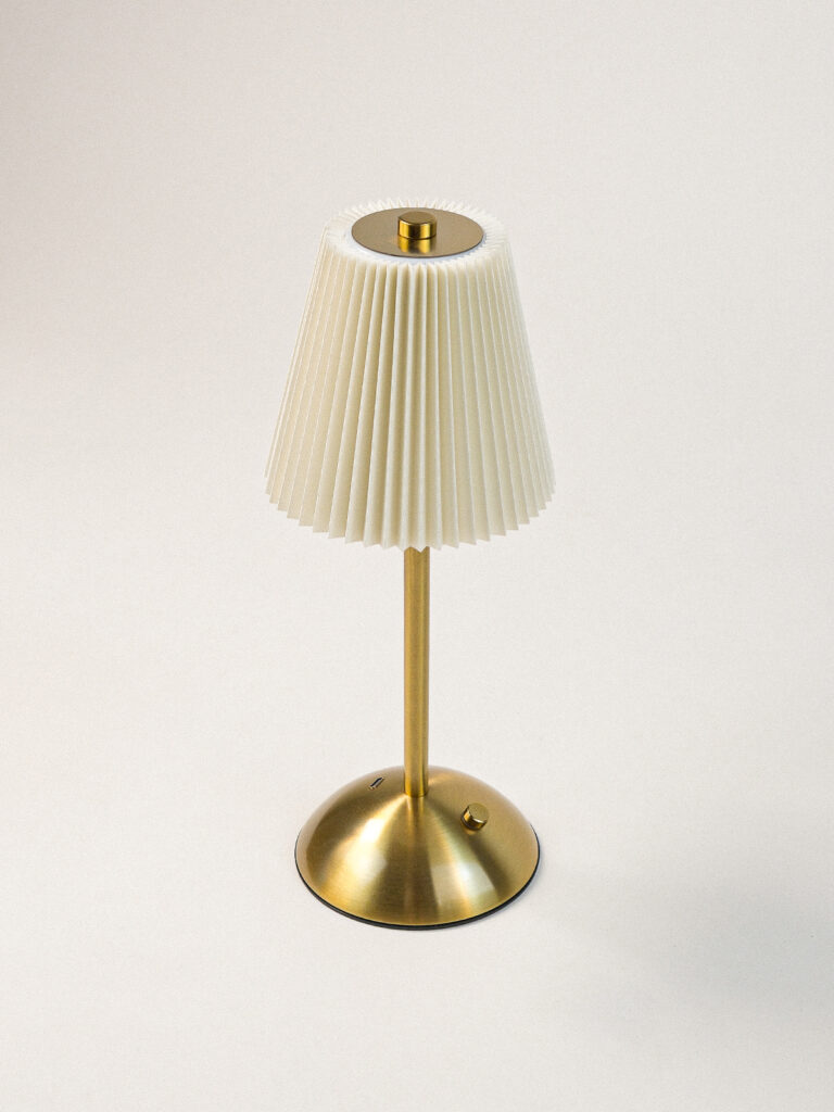 Kaelis Led Şarjlı Krem Masa Lambası (11 x 31 cm)