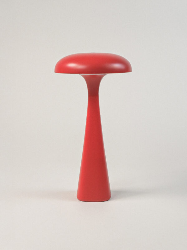 Solvia Led Şarjlı Kırmızı Masa Lambası (14 x 28 cm)