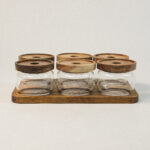 Avena Akasya Standlı Kapaklı Kase Seti 7 Parça