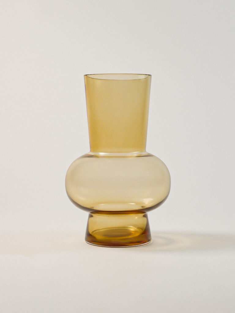 Evora Amber Cam Vazo (18 x 27 cm)