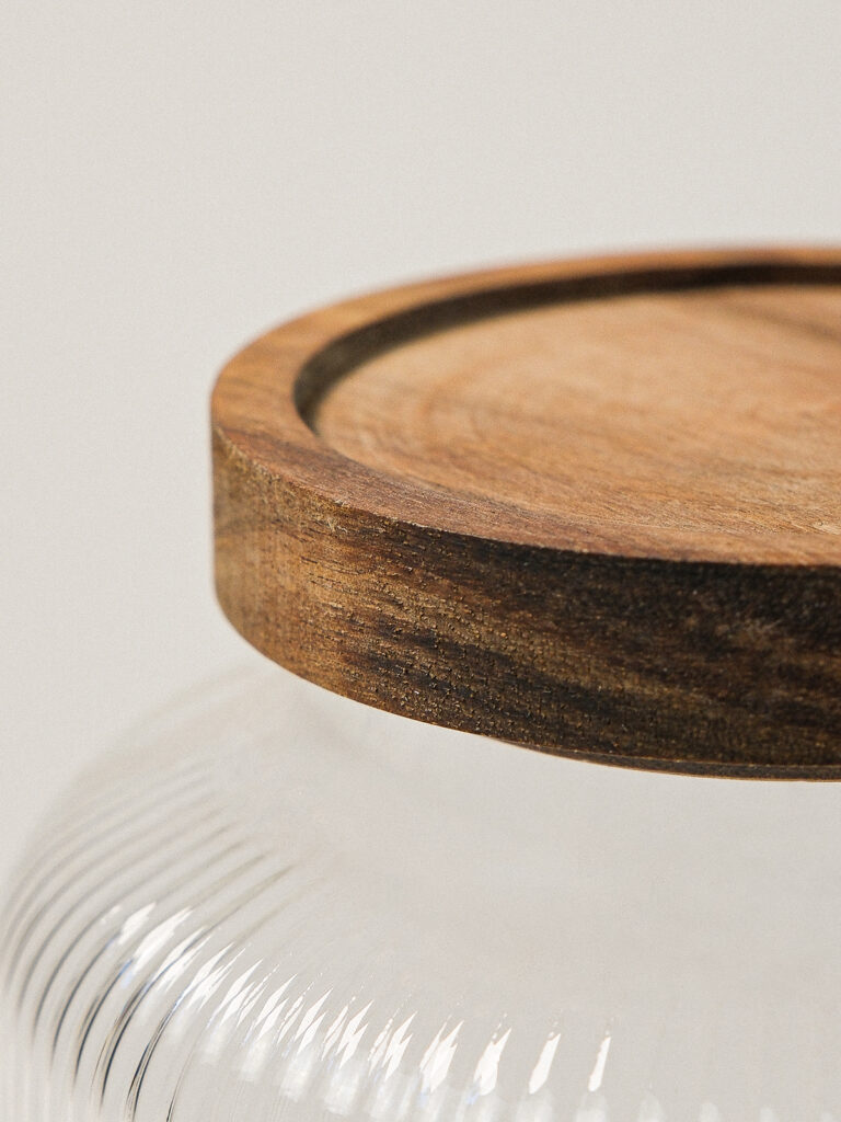 Flavia Akasya Kapaklı Cam Kavanoz (1800 ml)