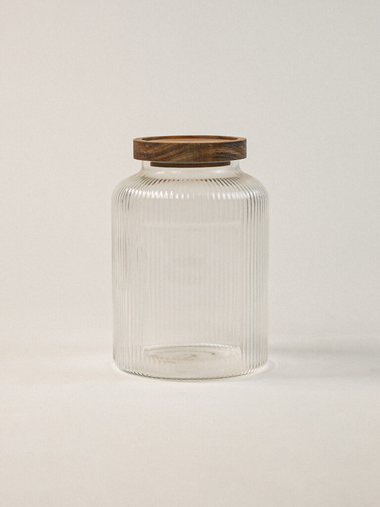 Flavia Akasya Kapaklı Cam Kavanoz (1800 ml)