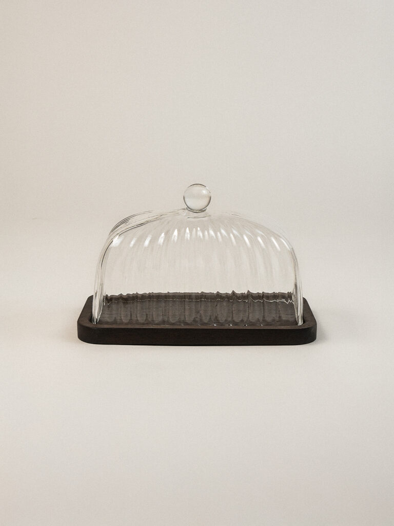 Modica Borosilikat Cam ve Akasya Tereyağlık