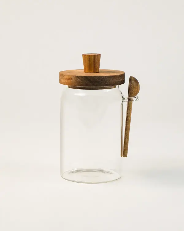 Ridce Akasya Kapaklı Cam Kavanoz (700 ml)