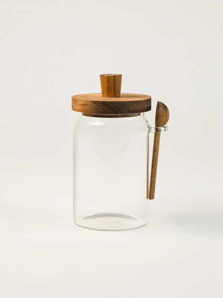 Ridce Akasya Kapaklı Cam Kavanoz (700 ml)