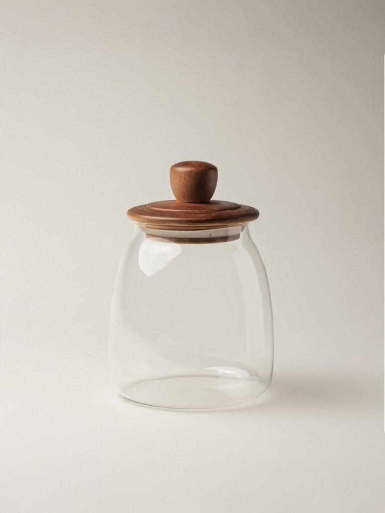 Löv Akasya Cam Kavanoz (950 ml)