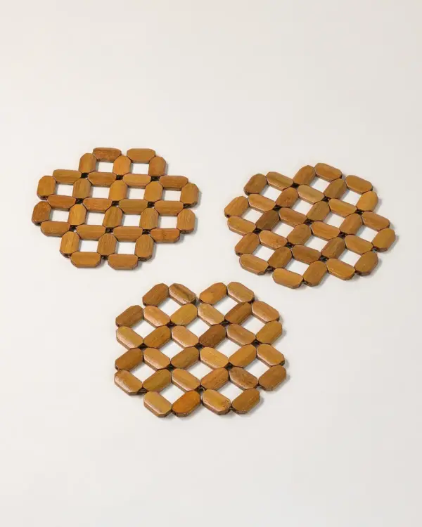 Pietro 3 Parça Ahşap Nihale Seti (15 cm)