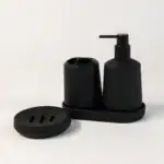 Verona 6 Parça Banyo Seti (Siyah)