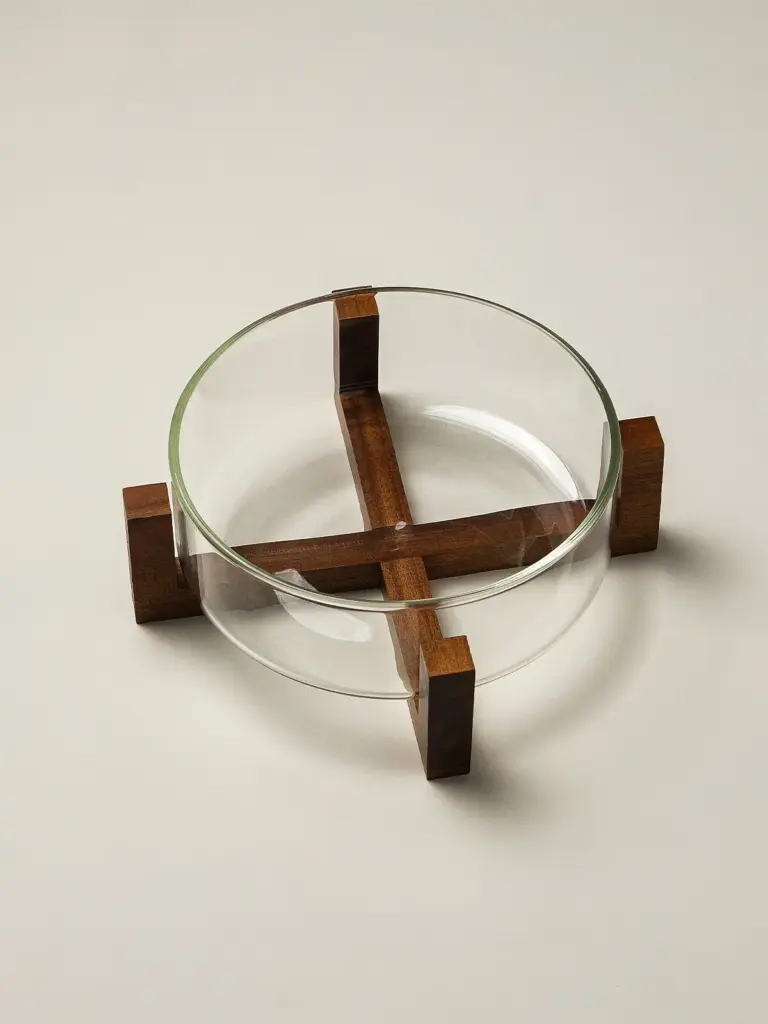 Velna Akasya Standlı Cam Kase (20 X 9)