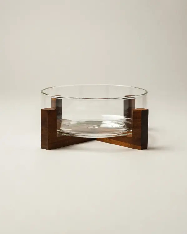 Velna Akasya Standlı Cam Kase (20 X 9)