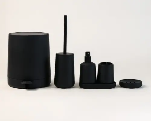 Verona 6 Parça Banyo Seti (Siyah)