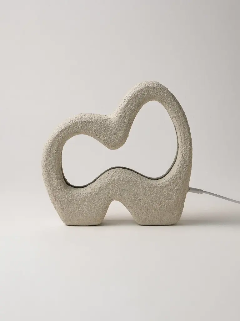 Alen Dokulu Masa Lambası (22 x 20,5 cm)