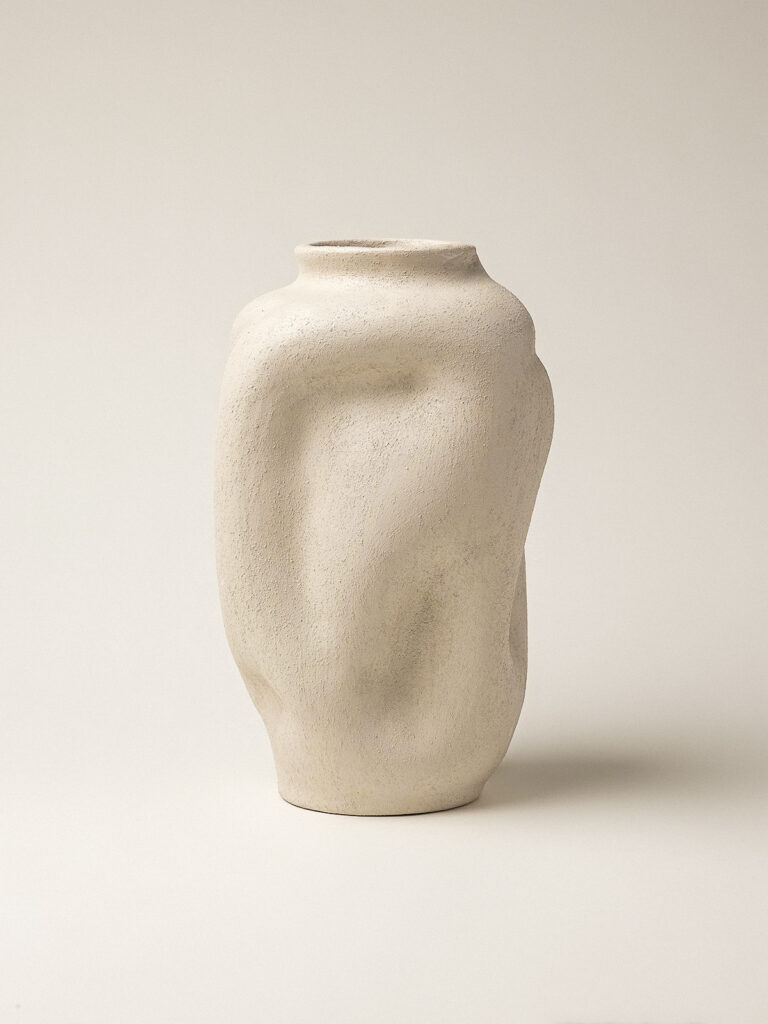 Natt Seramik Dokulu Vazo (13 x 24 cm)