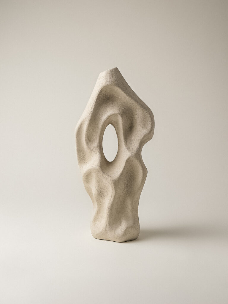 Finn Seramik Dokulu Vazo (16 x 34 cm)