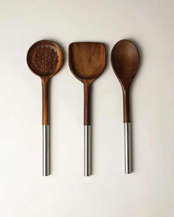 Arelis 3’lü Akasya Kaşık Seti
