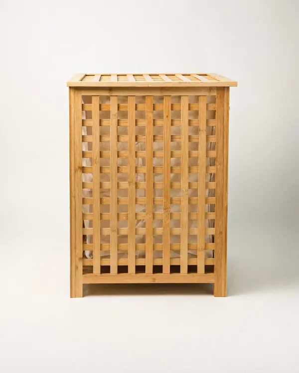 Velani Bambu Çamaşır Sepeti (45 x 62 cm)