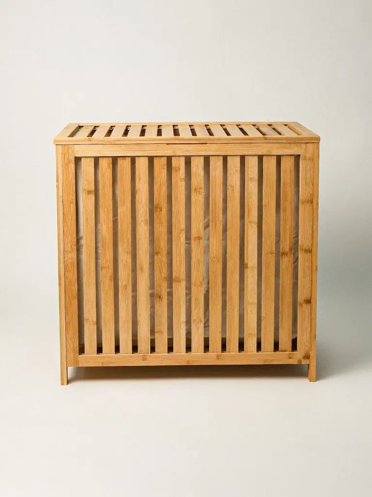 Narel Bambu Çamaşır Sepeti (53 x 59 cm)