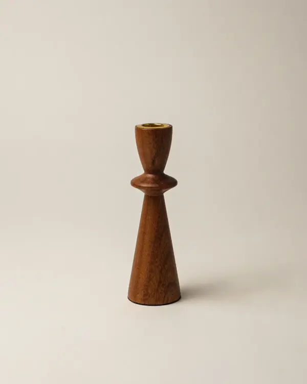 Samt Akasya Şamdan (17 cm)