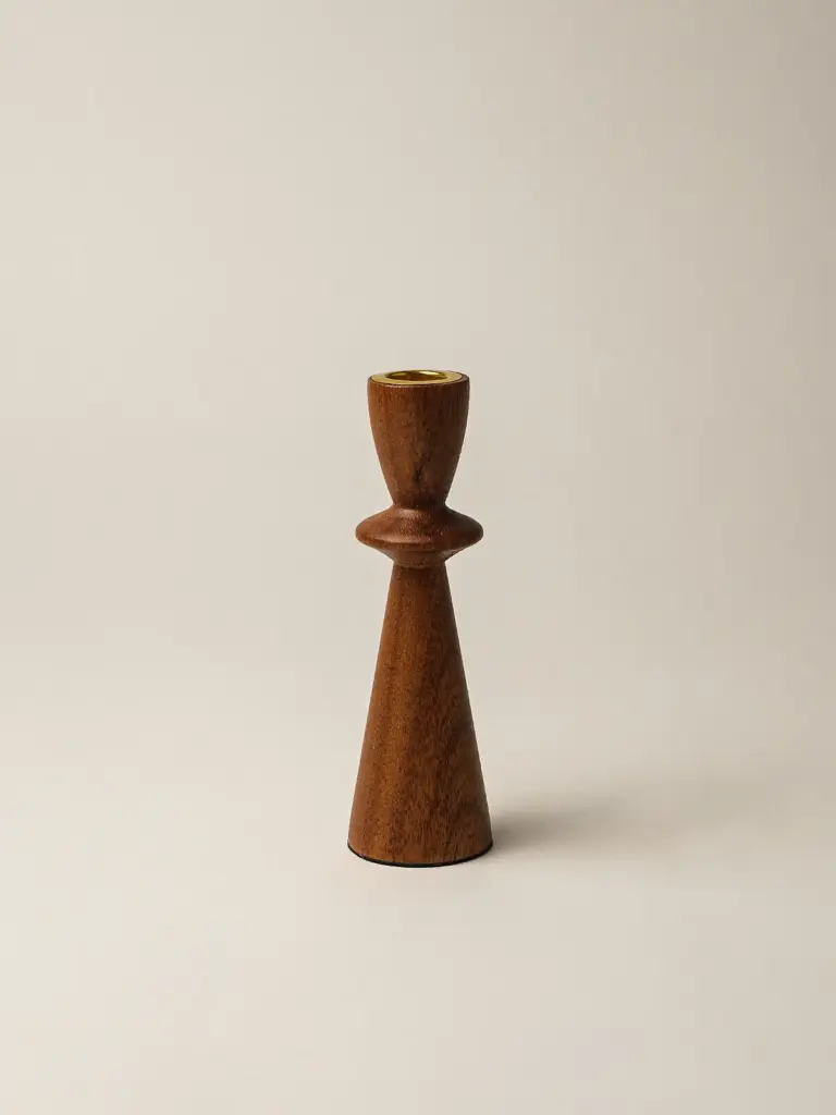 Samt Akasya Şamdan (17 cm)