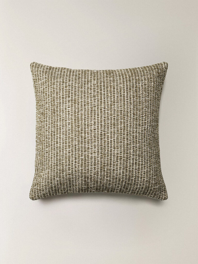 Dune Doğal Lif Karışımlı Yeşil Kırlent Kılıfı (45 x 45 cm)