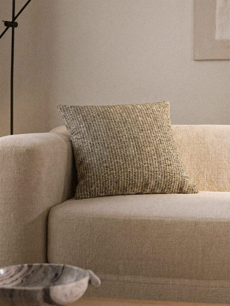 Dune Doğal Lif Karışımlı Yeşil Kırlent Kılıfı (45 x 45 cm)