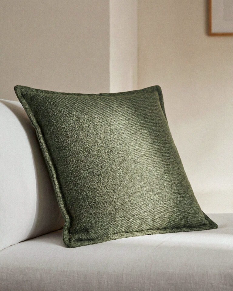 Seren Yeşil Kırlent Kılıfı (45 x 45 cm)