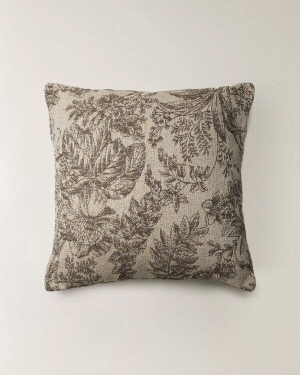 Sera Çiçek Desenli Kırlent Kılıfı (45 x 45 cm)