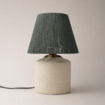 Maison Yeşil Dokulu Abajur Abajur (22 x 34 cm)