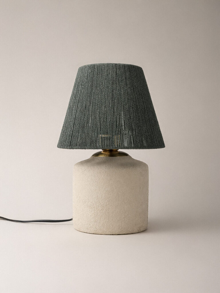 Maison Yeşil Dokulu Abajur Abajur (22 x 34 cm)