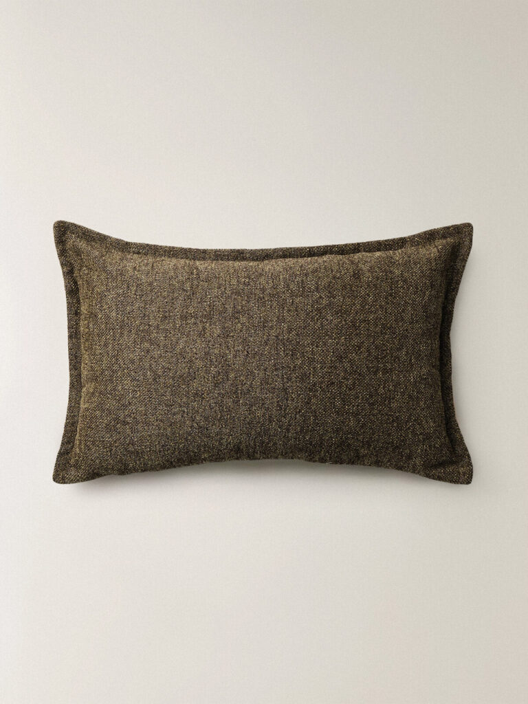 Seren Dikdörtgen Kahverengi Kırlent Kılıfı (35 x 55 cm)