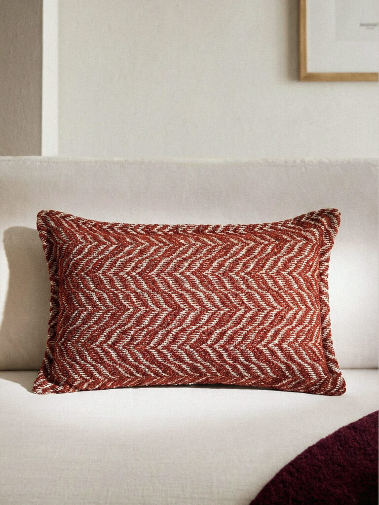 Linenna Dikdörtgen Kiremit Kırlent Kılıfı (35 x 55 cm)