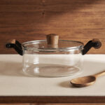 Muse Akasya Kulplu Cam Tencere (2.5 L)