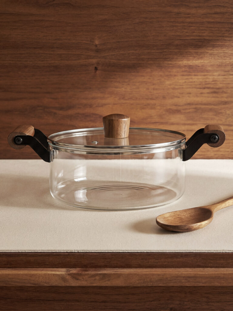 Muse Akasya Kulplu Cam Tencere (2.5 L)