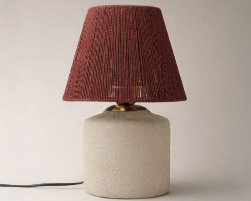 Maison Kiremit Dokulu Abajur Abajur (22 x 34 cm)