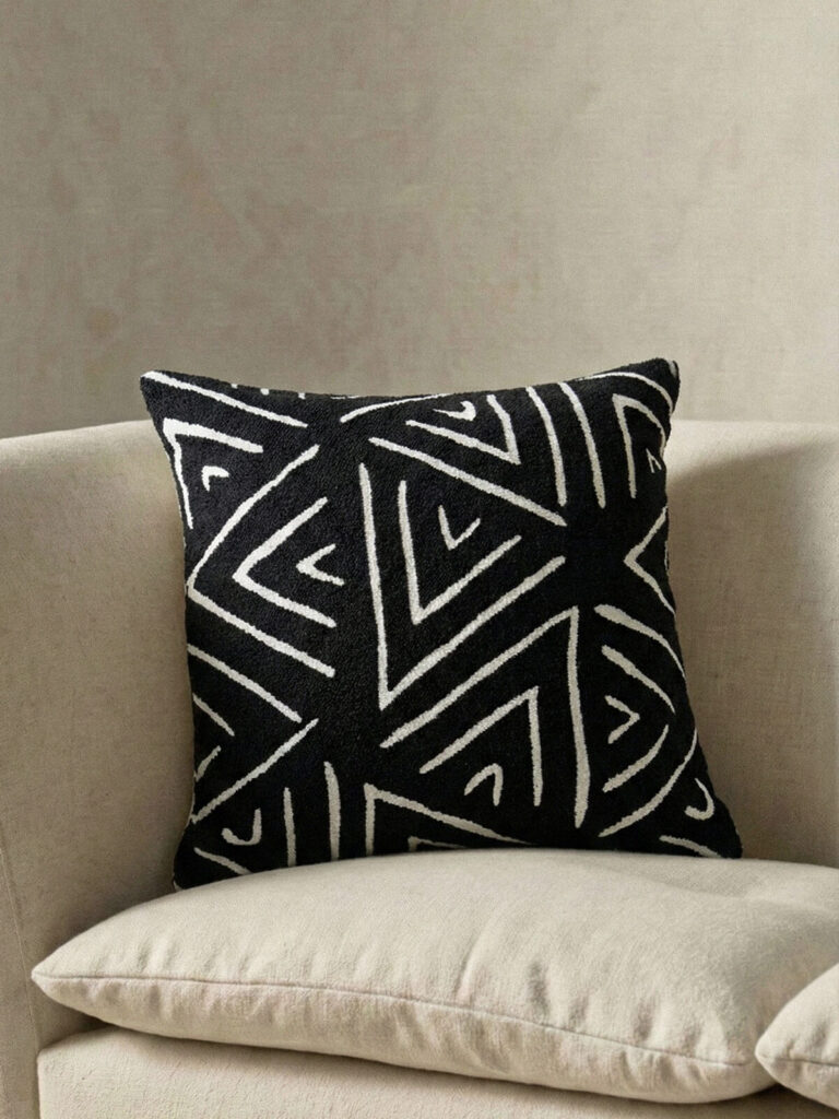 Sorell Siyah Kırlent Kılıfı (45 x 45 cm)