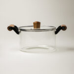 Muse Akasya Kulplu Cam Tencere (3.5 L)