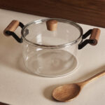 Muse Akasya Kulplu Cam Tencere (3.5 L)