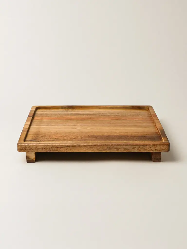 Tiva Kare Akasya Sunumluk (26 x 26 cm)