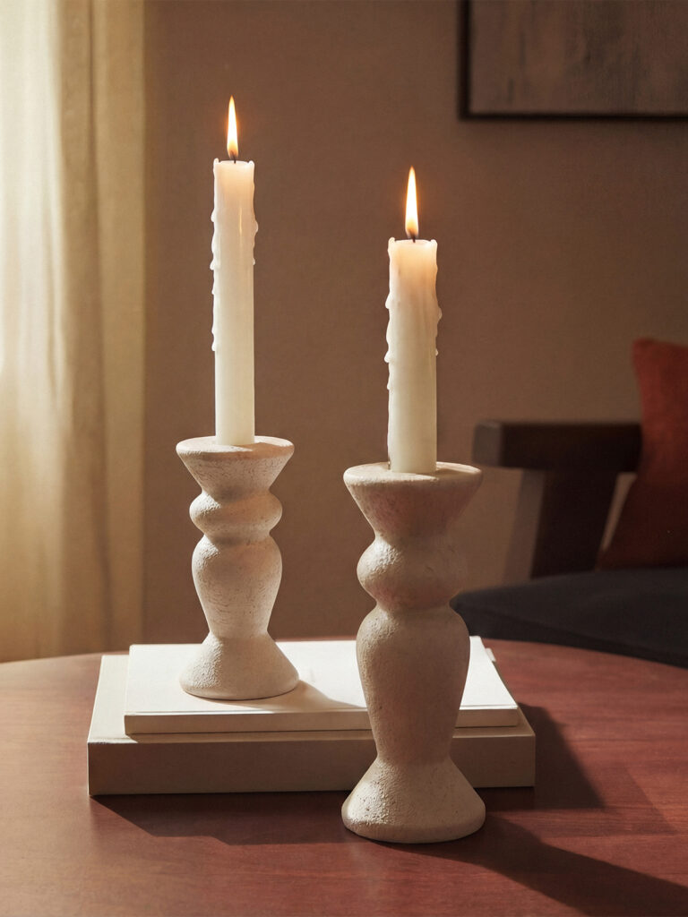 Ravel Dokulu Şamdan Seti