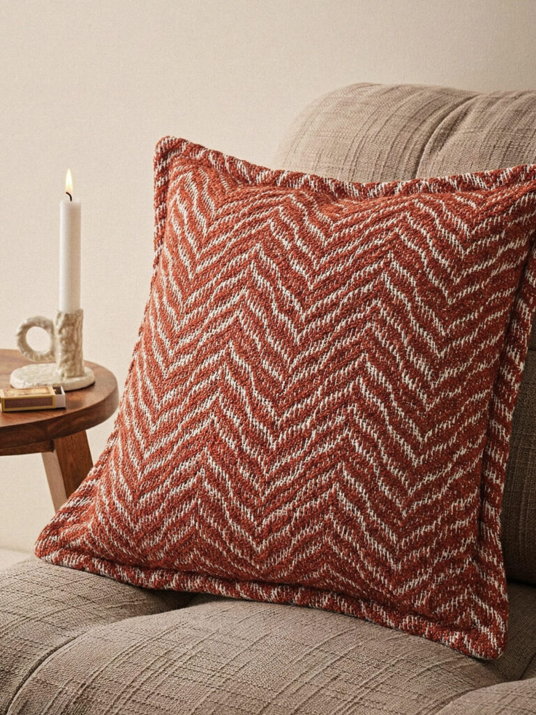 Linenna Kiremit Kırlent Kılıfı (45×45 cm)