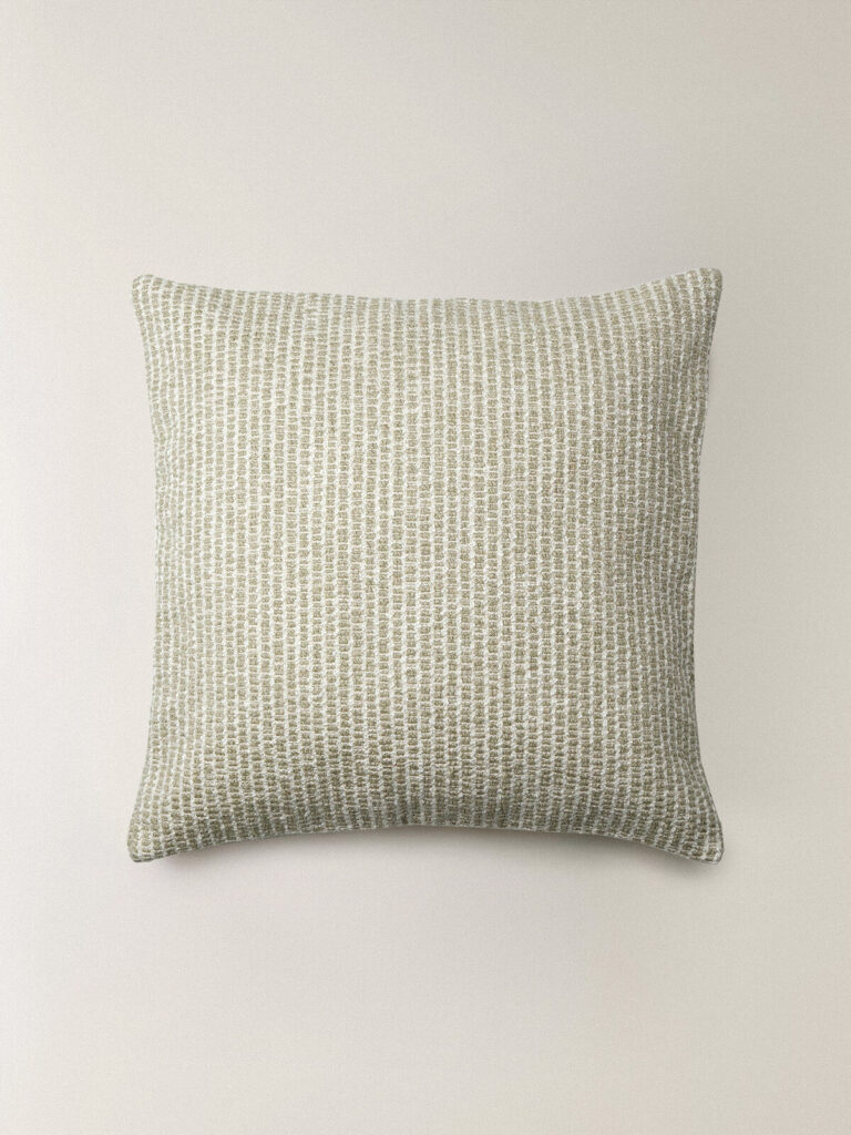 Dune Doğal Lif Karışımlı Açık Yeşil Kırlent Kılıfı (45 x 45 cm)