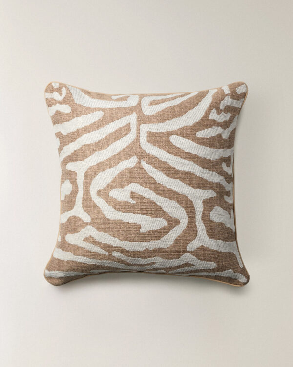 Velm Açık Kahverengi Kırlent Kılıfı (45 x 45 cm)