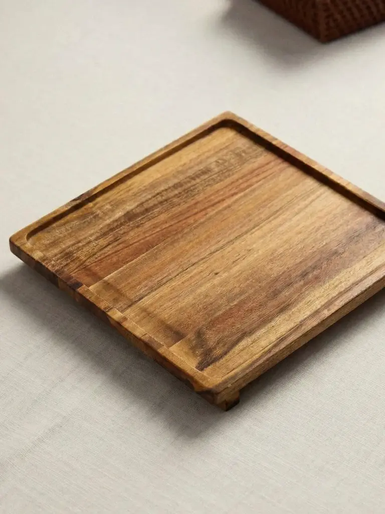 Tiva Kare Akasya Sunumluk (26 x 26 cm)