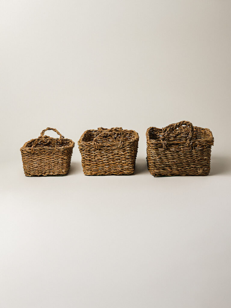 Pillar 3’lü Hasır Sepet Seti