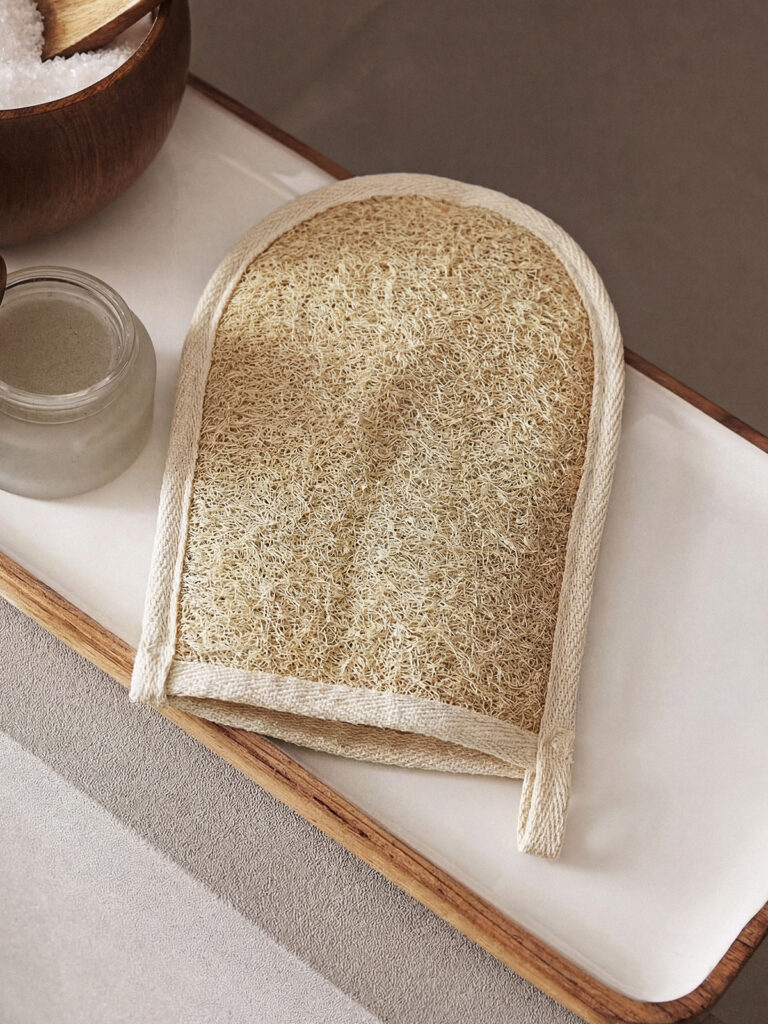 Natva Doğal Kabak Lifli El Geçmeli Vücut Kesesi