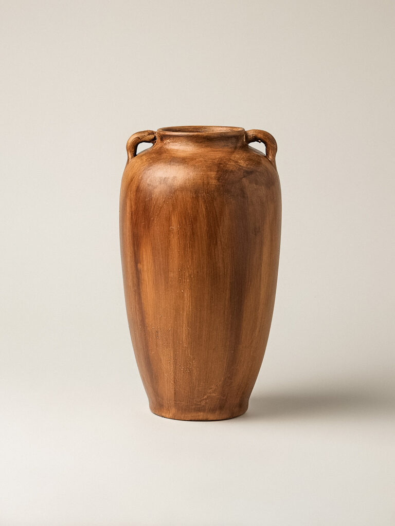 Tera Kahverengi Vazo (14 x 27 cm)