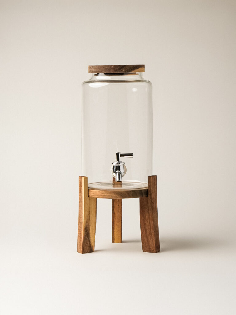 Carve Akasya Standlı Cam Sebil (3000 ml)