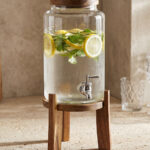 Carve Akasya Standlı Cam Sebil (3000 ml)