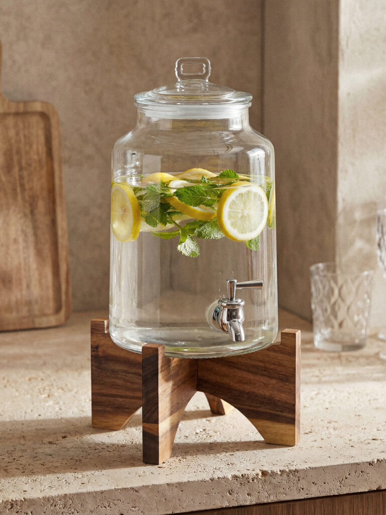 Rachel Akasya Standlı Cam Sebil (3000 ml)