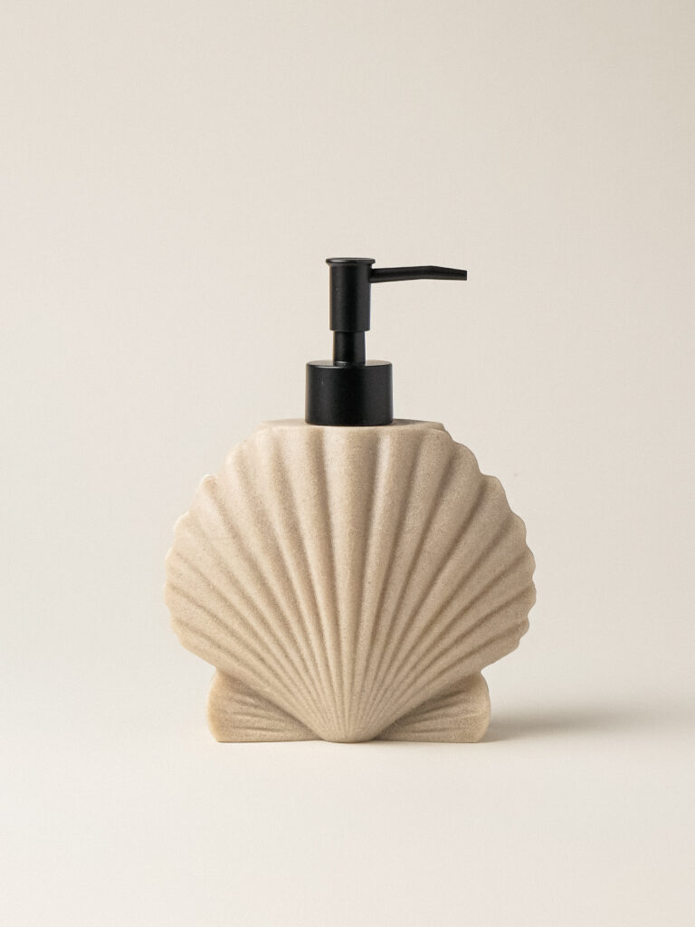 Oyster Krem Polyresin Sıvı Sabunluk